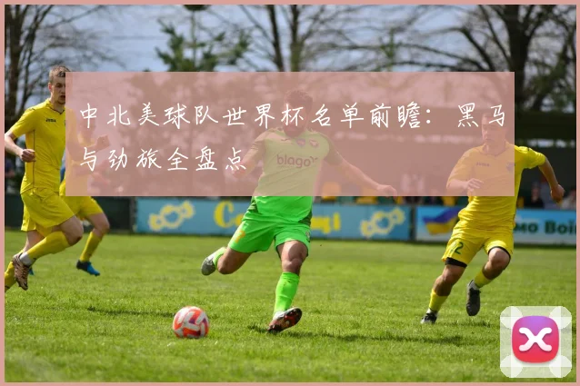 中北美球队世界杯名单前瞻：黑马与劲旅全盘点